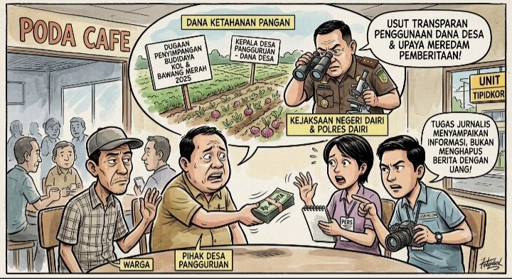 Diduga Ada Upaya Meredam Pemberitaan Kasus Dana Ketahanan Pangan Desa Pangguruan, Muncul Dugaan Penawaran Uang kepada Sejumlah Media