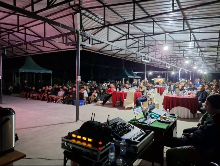 Perkuat Keharmonisan dengan Masyarakat, Korem 022/PT Gelar Nobar Piala Dunia 2026 Bersama Warga
