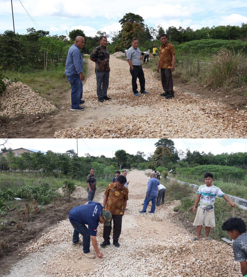 Kadis PUTR Monitoring Pekerjaan Pemeliharaan Jalan Panji Dabutar&ndash;Lae Gerat, Memastikan Berjalan sesuai Standar kualitas yang telah ditentukan