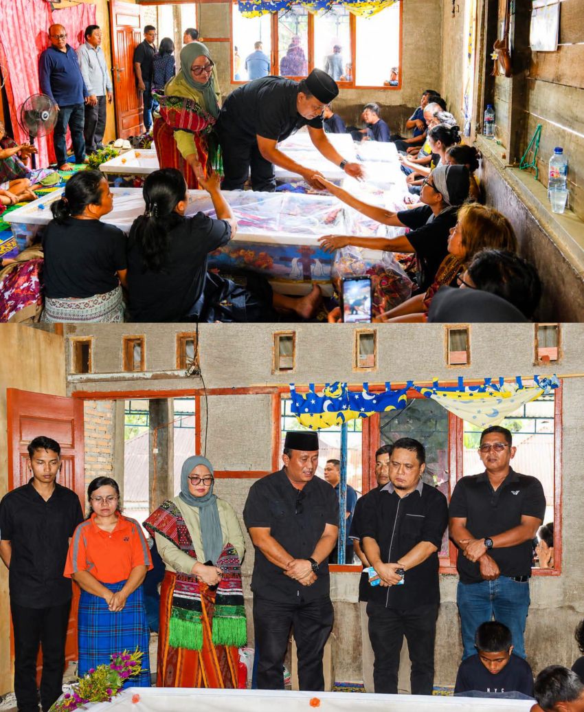 Wakil Bupati Dairi Melayat ke Rumah Duka Korban Kecelakaan Sibolangit, Sampaikan Belasungkawa Mendalam kepada Keluarga