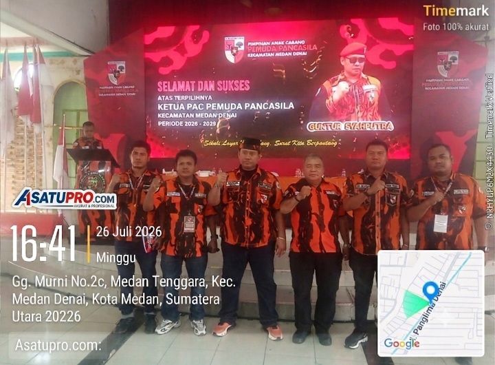 Terpilih Kembali Secara Aklamasi/Amanah, Guntur Syahputra Siap Pimpin PAC Pemuda Pancasila Medan Denai Periode 2026&ndash;2029