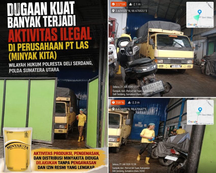 Diduga Pabrik PT LAS "Minyak Kita" Berdiri Tanpa Plang, Muncul Dugaan Kebocoran Pajak dan Pencemaran Limbah