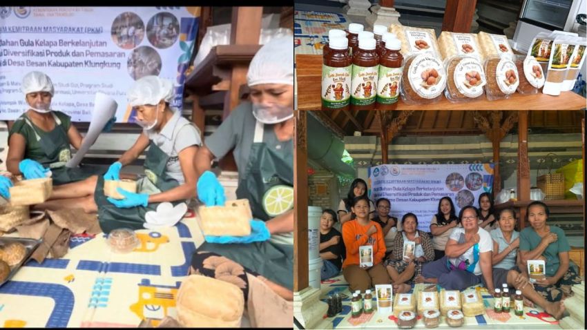 Gula Kelapa Desa Besan Naik Kelas, PKM Kemdiktisaintek Hadirkan Diversifikasi Produk dan Digital Marketing