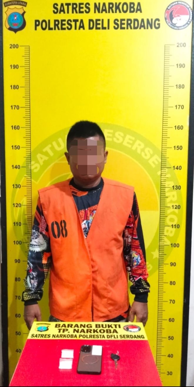 Perang Melawan Narkoba Berlanjut, Satresnarkoba Polresta Deli Serdang Tangkap Tersangka dengan 9,36 Gram Sabu