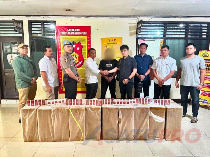 Bayar Denda Administratif Rp286,4 Juta, Pelaku Rokok Ilegal di Padangsidimpuan Dilepaskan Bea Cukai
