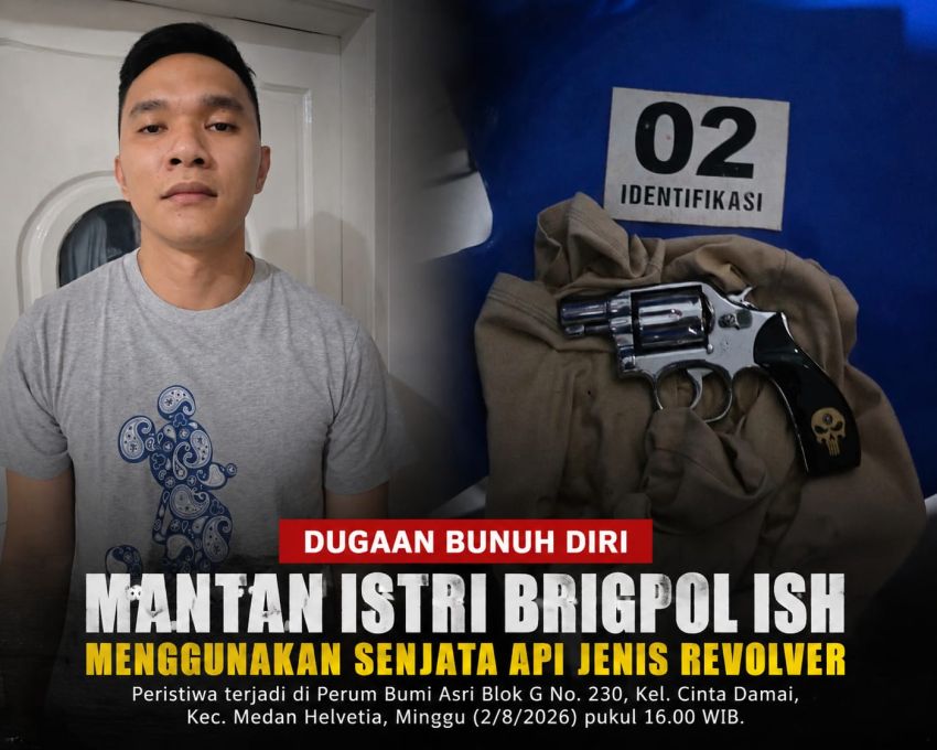 Diduga Bunuh Diri, Perempuan di Medan Tewas dengan Luka Tembak; Polisi Dalami Penggunaan Senjata Api Milik Anggota Polri