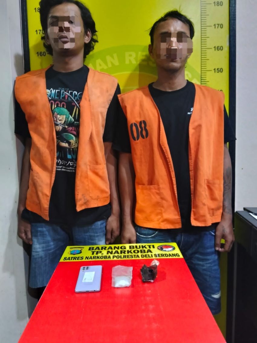 Perang Melawan Narkoba! Polresta Deli Serdang Ringkus Dua Terduga Pengedar Sabu