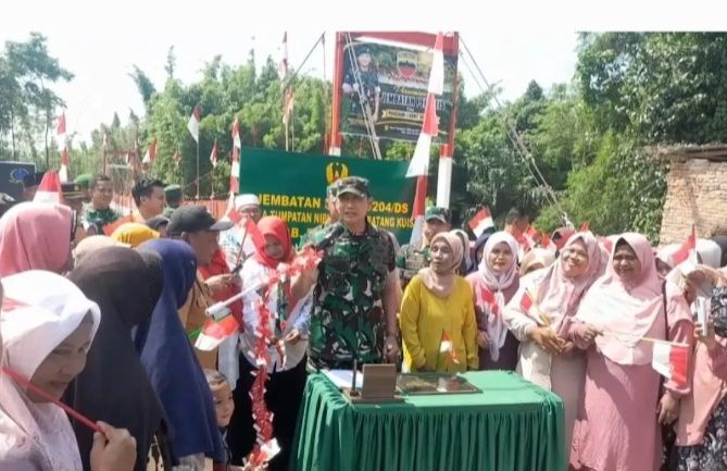Pangdam I/BB Resmikan Jembatan Perintis Garuda dan Sumur Bor di Deliserdang