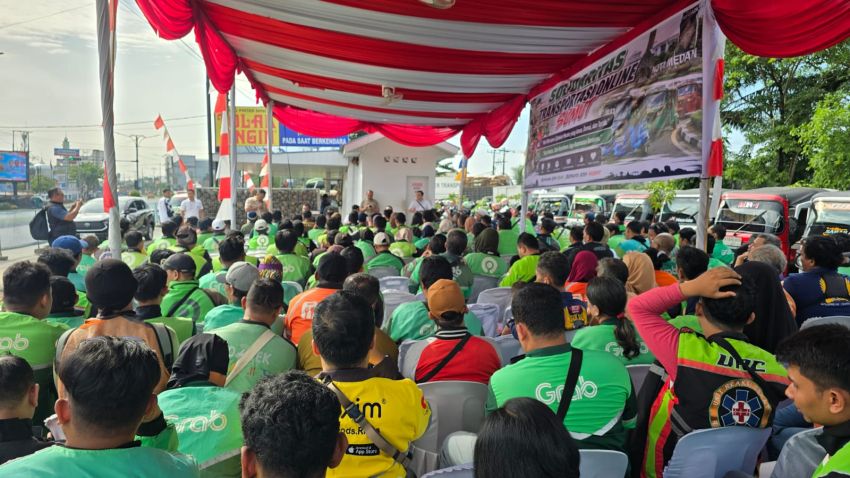 Silaturahmi Solidaritas Transportasi Online Sumut, Ojol Sumut Dukung Kamtibmas dan Kondusifitas Sumut