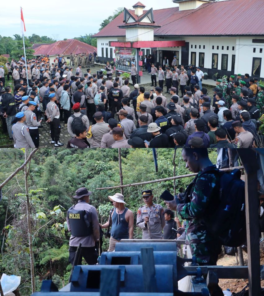 Pemkab Dairi Bersama Forkopimda Tertibkan PETI di Hutan Lindung Pegagan Hilir, Ratusan Personel Dikerahkan