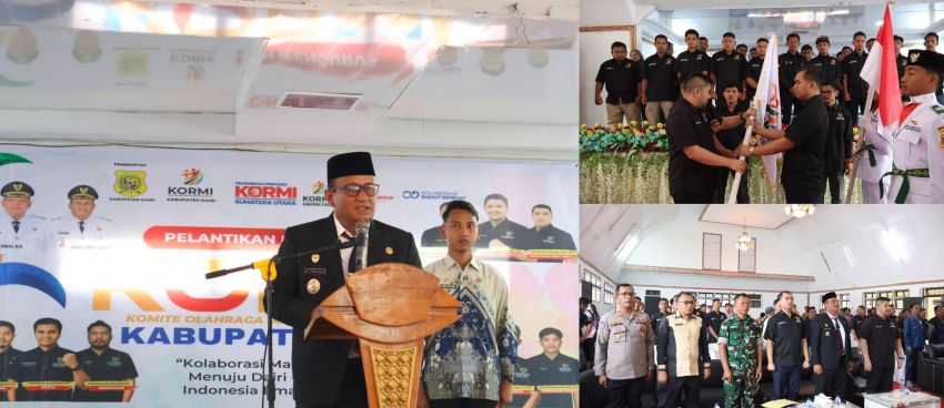 Wakil Bupati Wahyu Sagala Hadiri pelantikan Pengurus Kormi Dairi 2026-2029, Dorong Olahraga Rekreasi Jadi Gaya Hidup Masyarakat