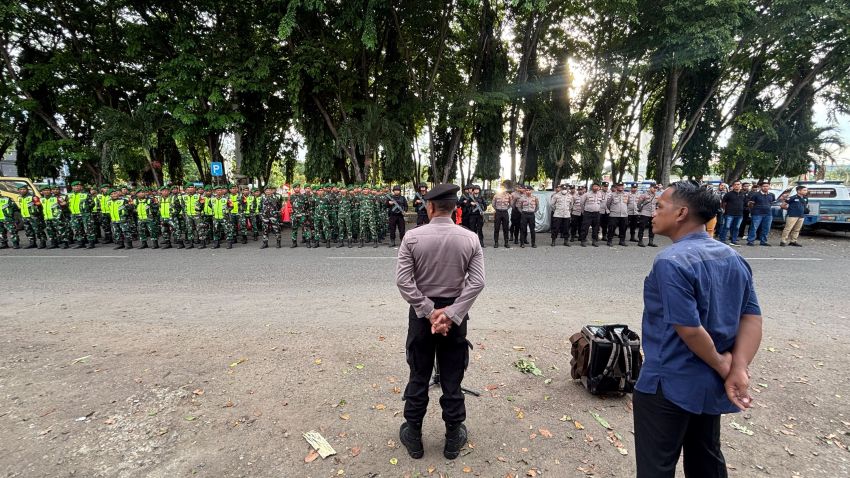 Polda Aceh dan TNI Gelar Apel Kesiapan Pengamanan Hari Damai Aceh