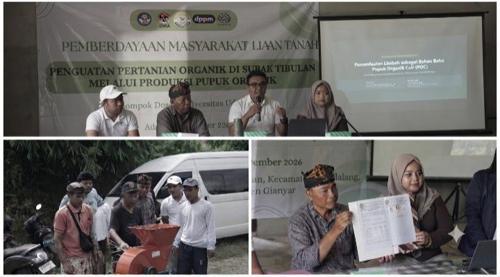 Dukung Pertanian Organik, Universitas Udayana Dampingi Petani Subak Timbul Produksi Pupuk Mandiri