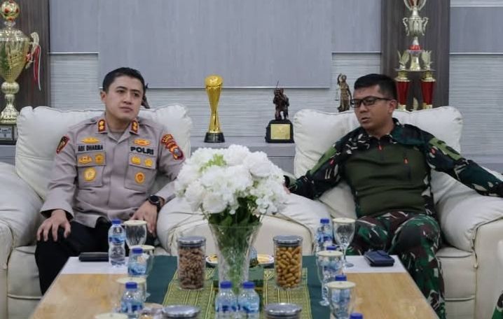 Dandim 0208/Asahan Terima Kunjungan Silaturahmi Kapolres Asahan, Perkuat Sinergitas TNI-Polri