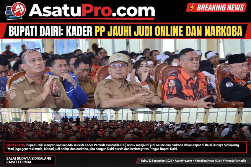 BUPATI DAIRI DI RPP PEMUDA PANCASILA, JAUHI JUDI ONLINE DAN NARKOBA, JADI PELOPOR DI TENGAH MASYARAKAT