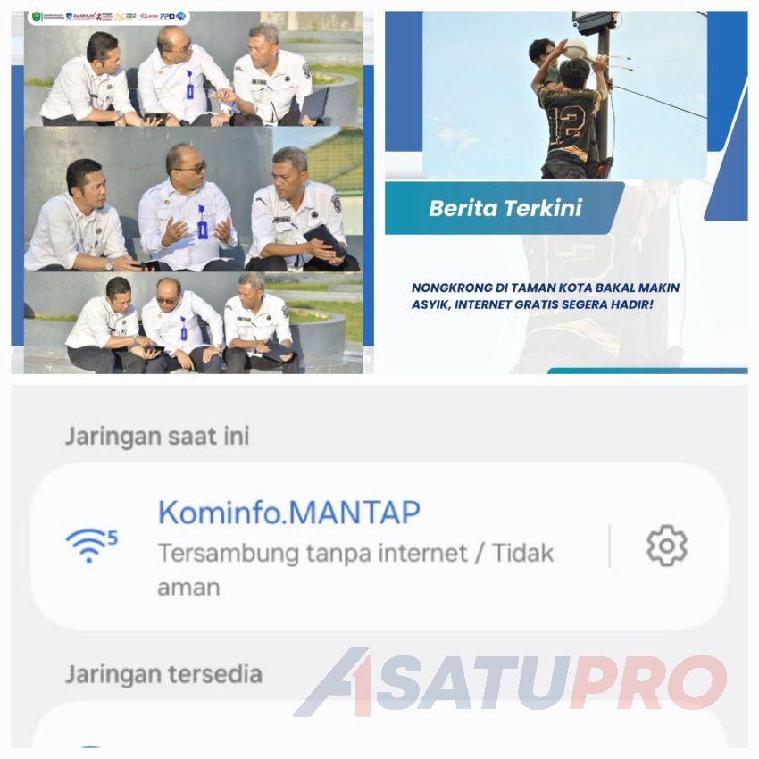 Baru Dua Bulan Diumumkan, Wifi Gratis Kominfo Mantap di Alun-Alun Padangsidimpuan Sudah Gangguan