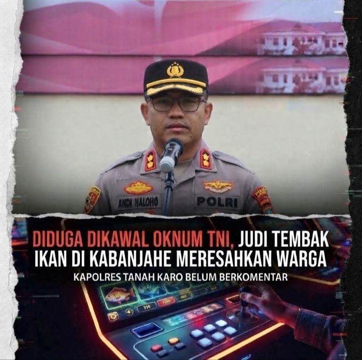 Warga Kabanjahe Resah, Praktik Judi Tembak Ikan di Jembatan Laudah Diduga Dikawal Oknum TNI