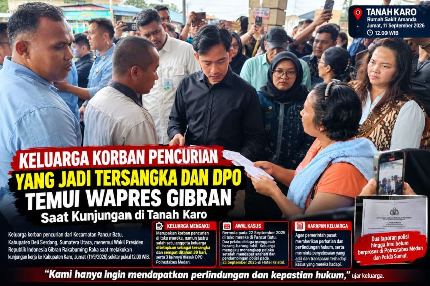 Wapres Gibran Terkejut! Keluarga Pancurbatu Mengadu Korban Pencurian Malah Jadi Tersangka, Tiga Keluarga Disebut Masuk DPO