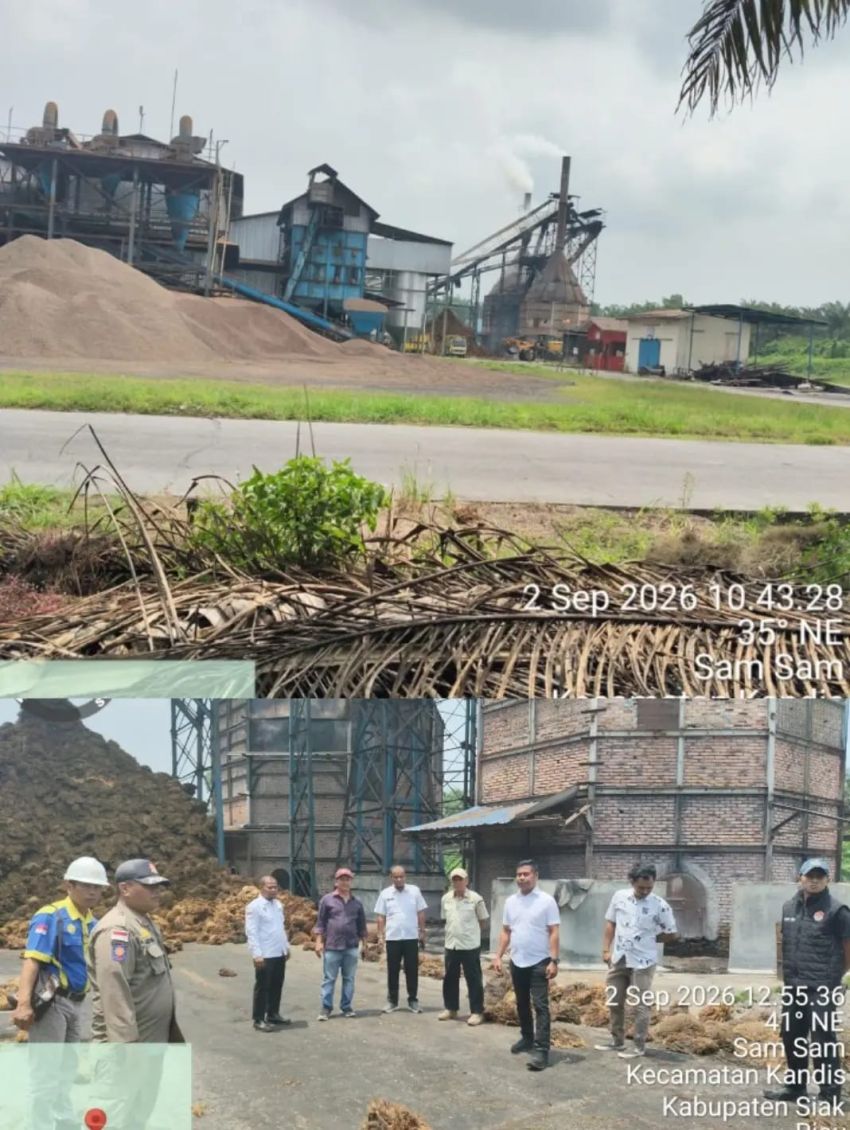 Aduan Asap Cerobong PT LSP, Anggota DPRD Siak Jondris Pakpahan Turun Langsung ke Lapangan