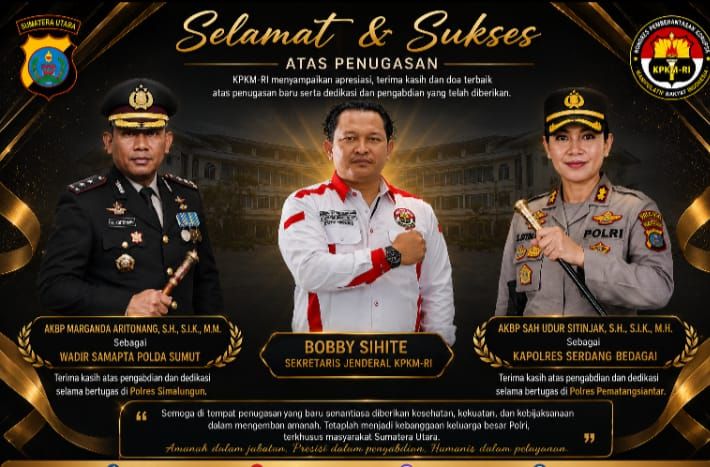 Bobby Sihite Sampaikan Ucapan Selamat dan Sukses atas Amanah Baru AKBP Marganda Aritonang dan AKBP Sah Udur Sitinjak