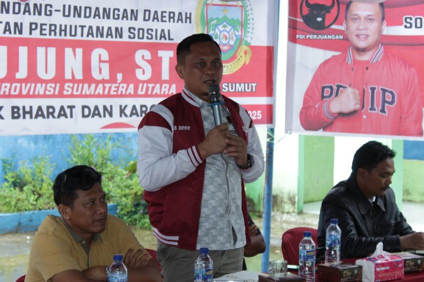 RESES DI BINTANG HULU SIDIKALANG, ALFRIANSYAH UJUNG INGATKAN WARGA JAUHI JUDOL, SERAP KELUHAN PUPUK HINGGA JALAN SEKOLAH RUSAK