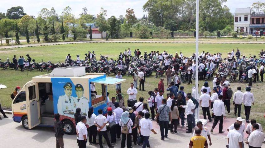 Pemkab Dairi Gelar Apel Kendaraan Dinas, Teguran Disiapkan untuk Aset yang Menunggak Pajak