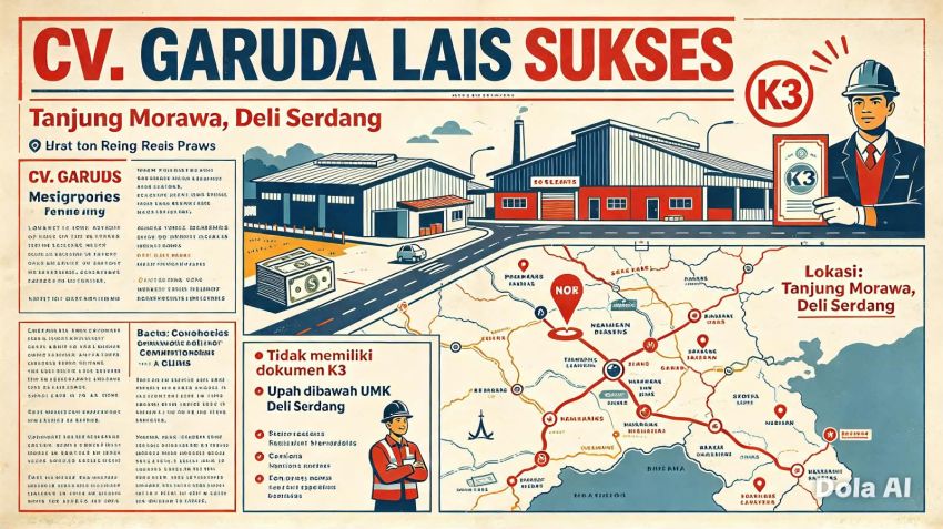 Upah di Bawah UMK & Penerapan K3 Dipertanyakan, CV Garuda Lais Sukes Tanjung Morawa Disorot