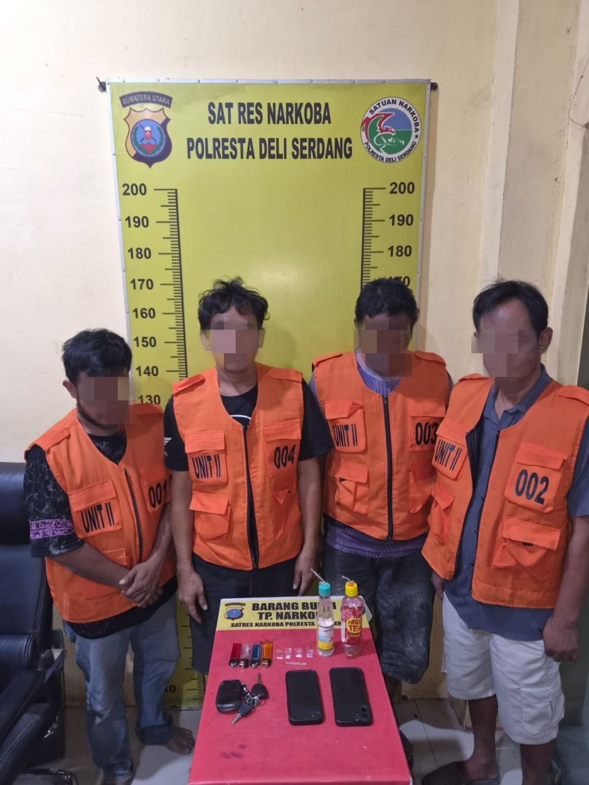 GSN Polresta Deli Serdang Sasar Kualanamu, 4 Pria Positif Narkoba Diamankan, Sosok Amok Diburu Polisi