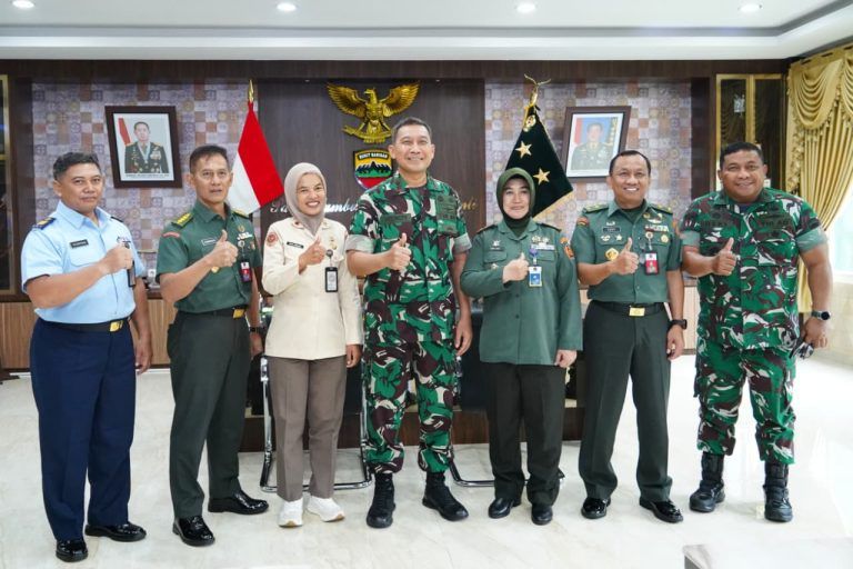 Pangdam I/BB Terima Dir SDM Kuathan Kemhan, Bahas Aturan Status Gugur Prajurit TNI