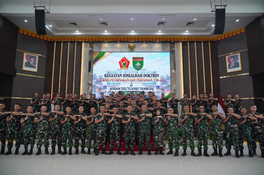 Kodam XIX/TT Gelar Sosialisasi Doktrin Juknis Peternakan dan Pertanian TNI AD, Perkuat Peran Yonif TP dalam Mendukung Ketahanan Pangan Nasional