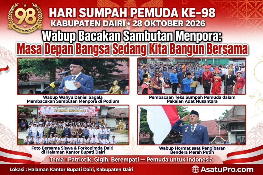 Hari Sumpah Pemuda ke-98, Menpora Ajak Pemuda Dairi Bangun Indonesia dengan Pengabdian Nyata