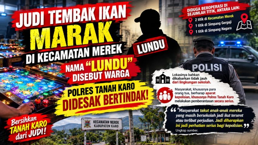 Judi Tembak Ikan Marak di Kecamatan Merek, Nama &ldquo;Lundu&rdquo; Disebut Warga, Polres Tanah Karo Didesak Bertindak!