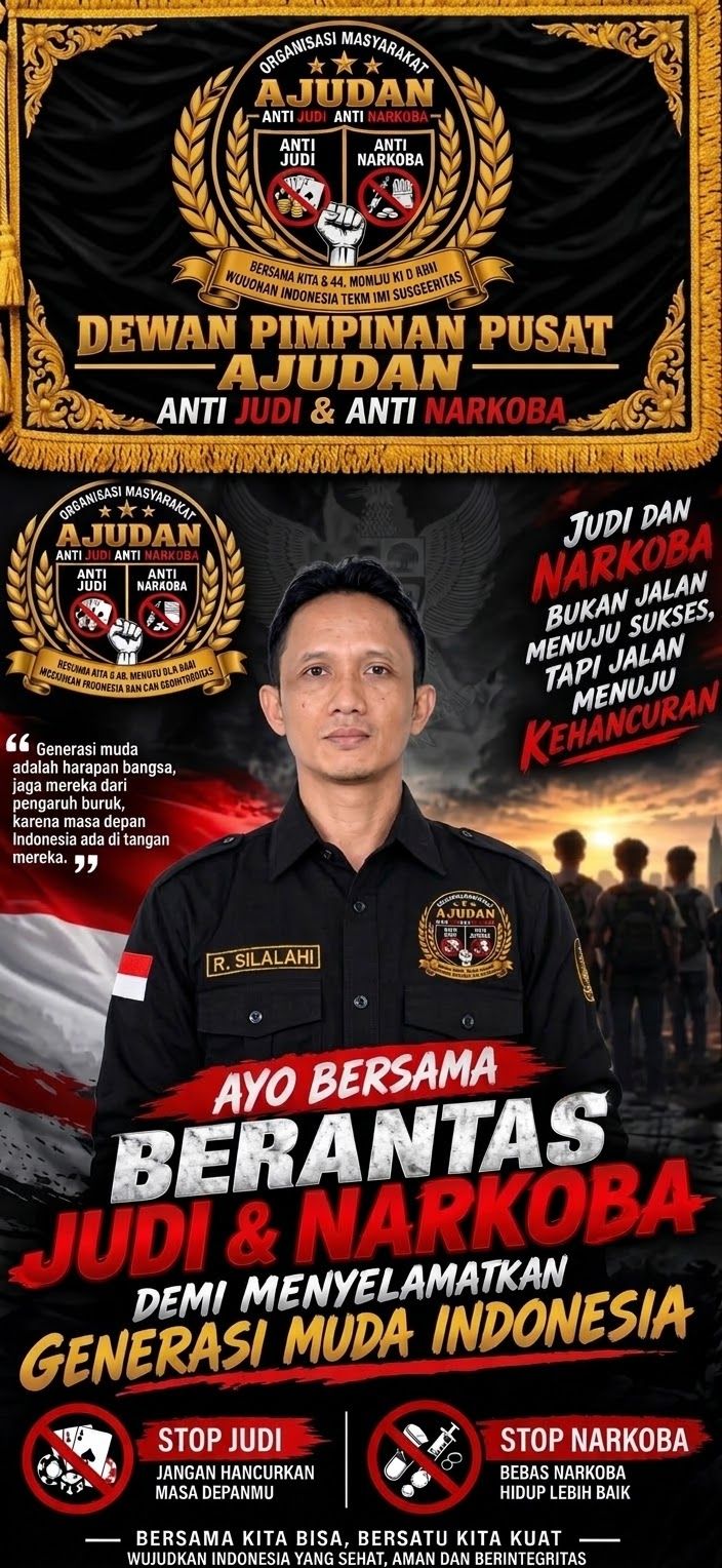 Aktivis Muda DPP AJUDAN Desak Polri Serius Berantas Perjudian dan Narkoba Hingga ke Akar-Akarnya