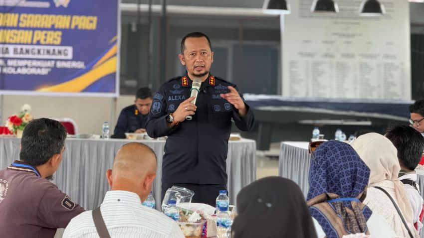 Pererat Sinergitas, Kalapas Alexander Lisman Putra Gelar Coffee Morning dan Sarapan Bersama Insn Pers
