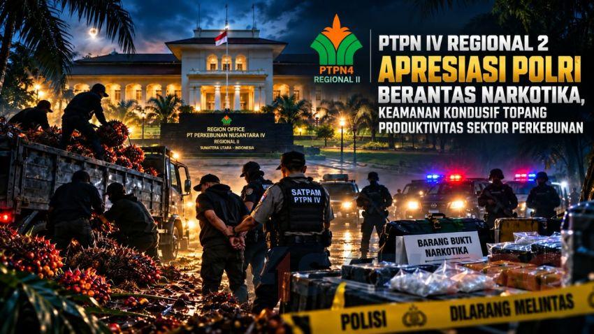 Maling Sawit dan Peredaran Narkoba Disikat, PTPN IV Regional 2 Apresiasi Polri