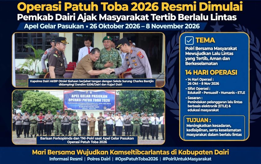 14 Hari ke Depan, Polisi Kedepankan Edukatif dan ETLE di Operasi Patuh Toba 2026